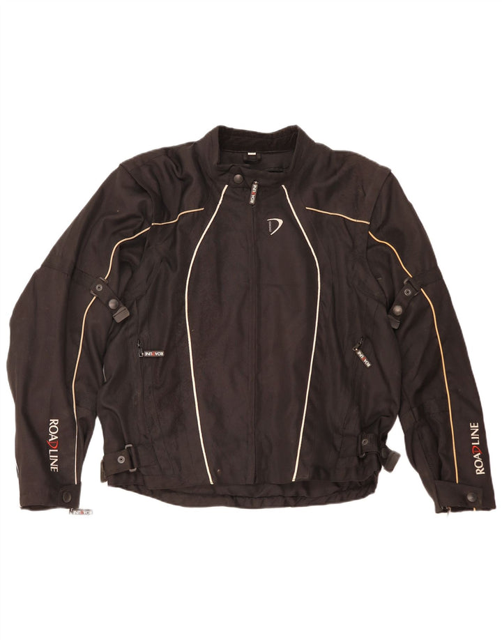 Scotchlite 3M Herre grafisk racerjakke UK 42 XL sort nylon