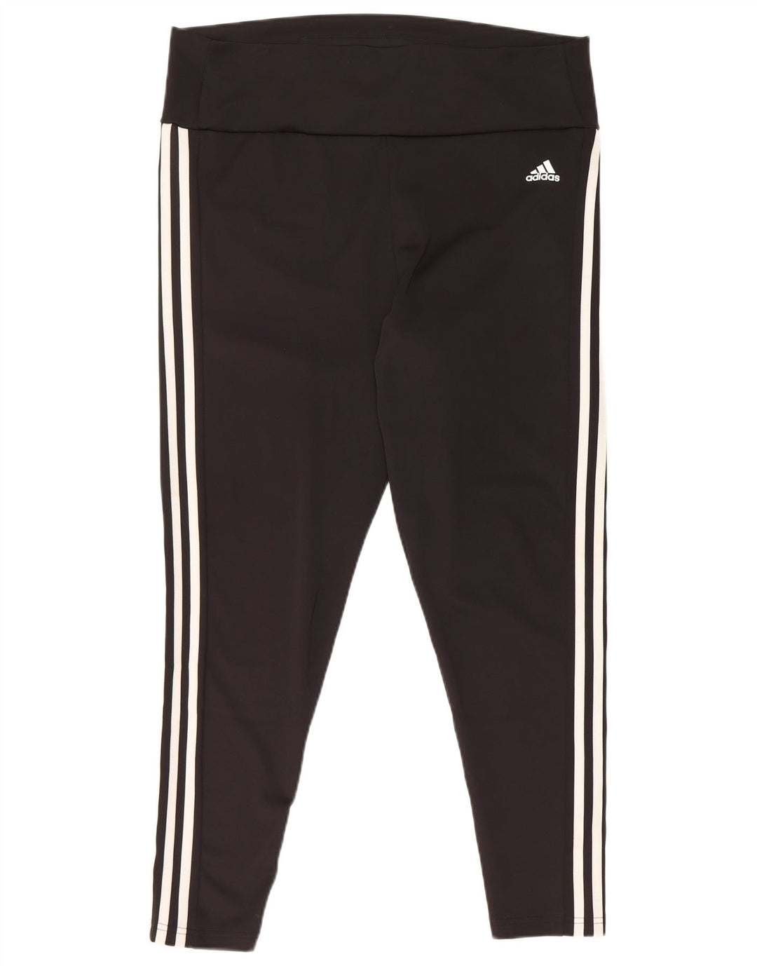 Adidas Womens Crop Leggings UK 20/22 XL Sort Polyester