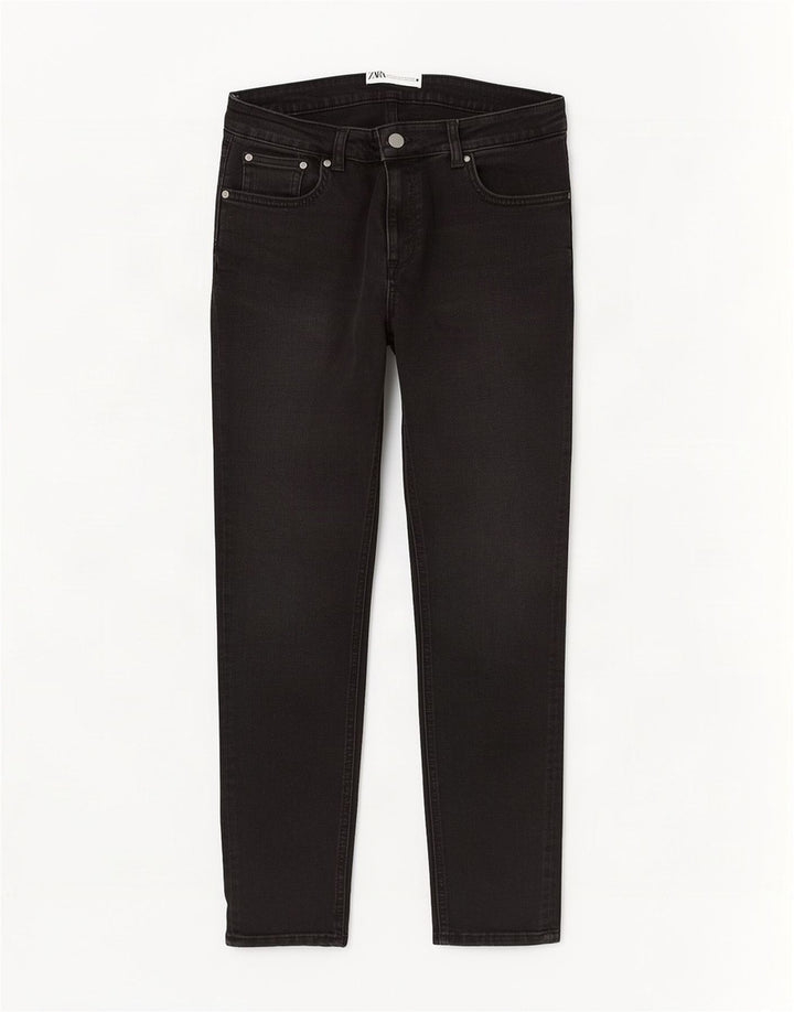Zara Dame Skinny Jeans EU 42 Large W32 L30 Sort