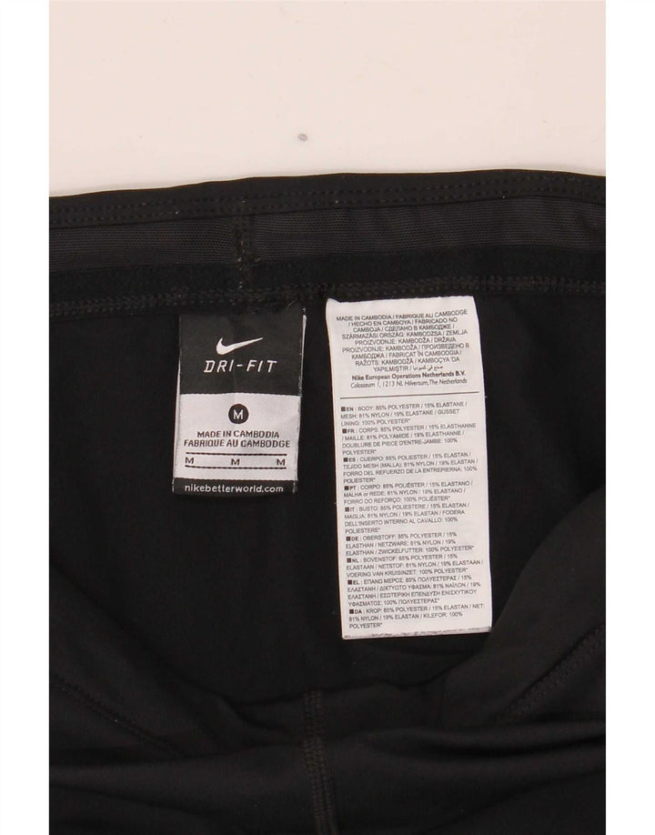 Nike Dame Leggings UK 14 Medium Sort Polyester Sports