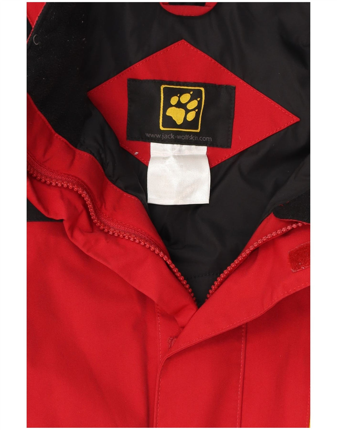 Jack Wolfskin Herre Windbreaker Jacket UK 40/42 Large Red Colourblock