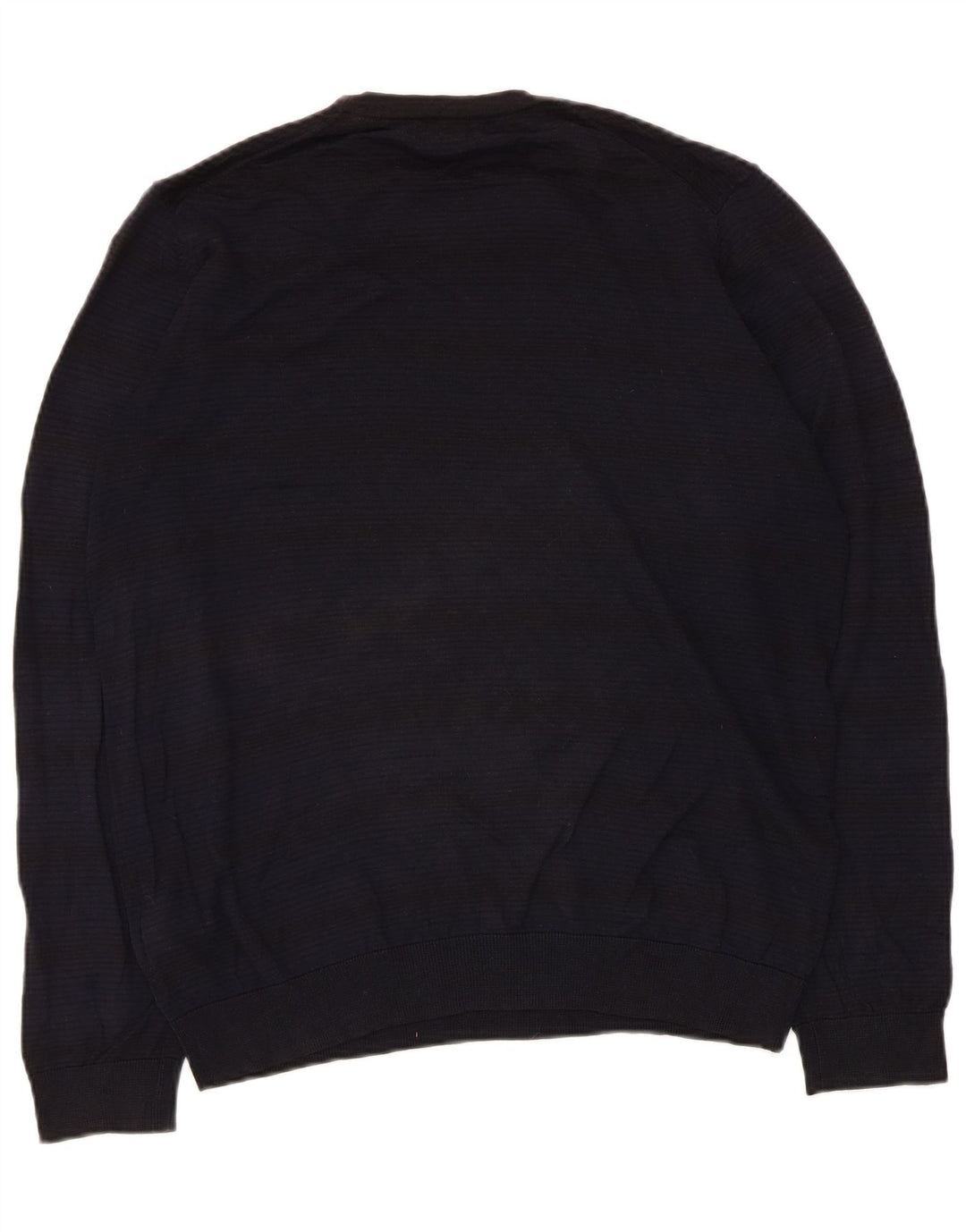 Marks & Spencer Herre Autograph Crew Neck Jumper Sweater Medium Navy Blue