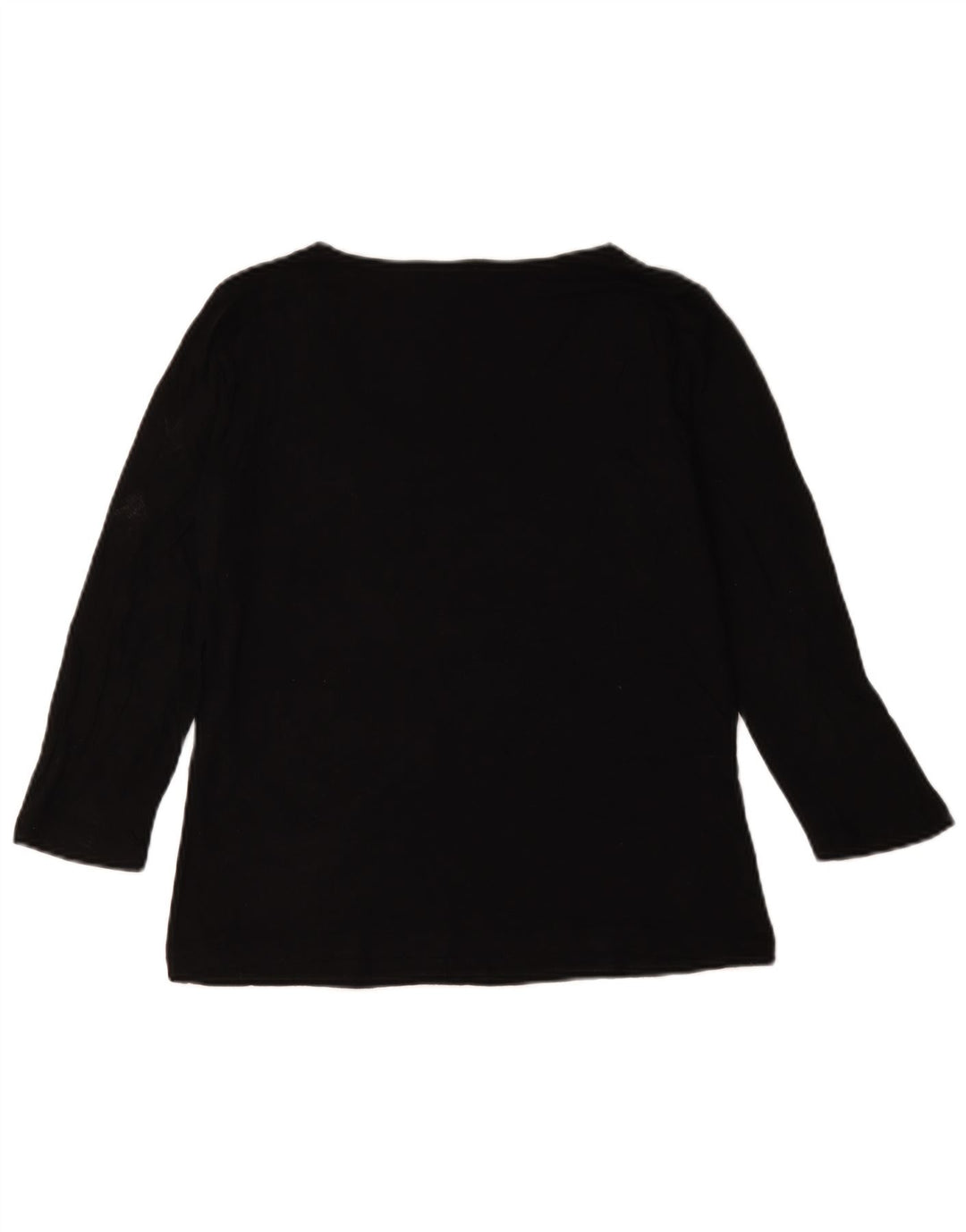 Hobbs Dame Top 3/4 ærmer UK 12 Medium Sort Viscose