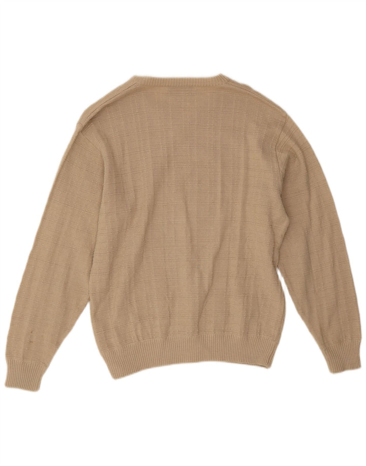 Marks & Spencer Herre V-hals sweater lille beige akryl