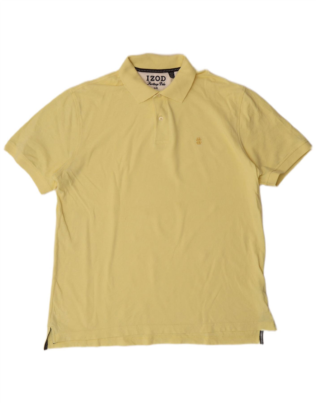 Izod Polo Shirt til mænd Stor gul bomuld