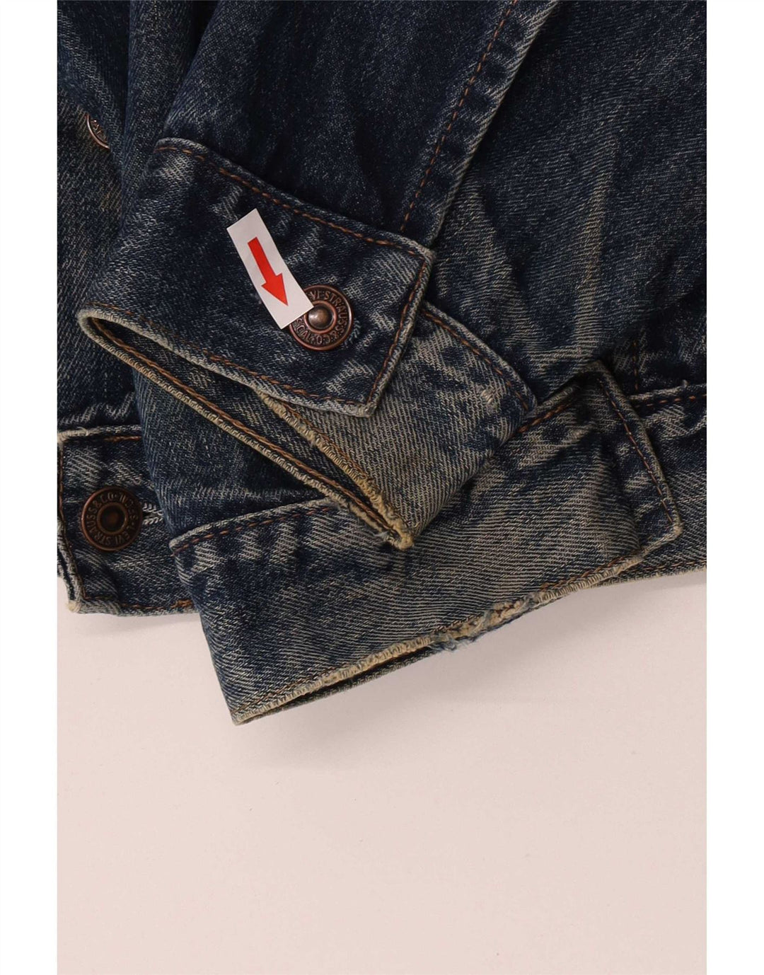 Levi's Herre 70503 Denimjakke UK 40 Stor Blå Bomuld