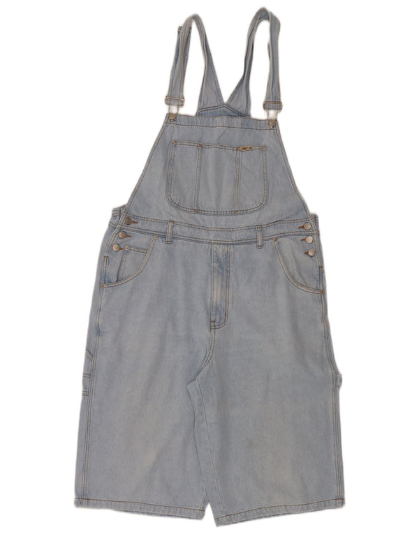 Vintage Mens Dungarees Denim Shorts EU 52 XL W38 Blue Cotton