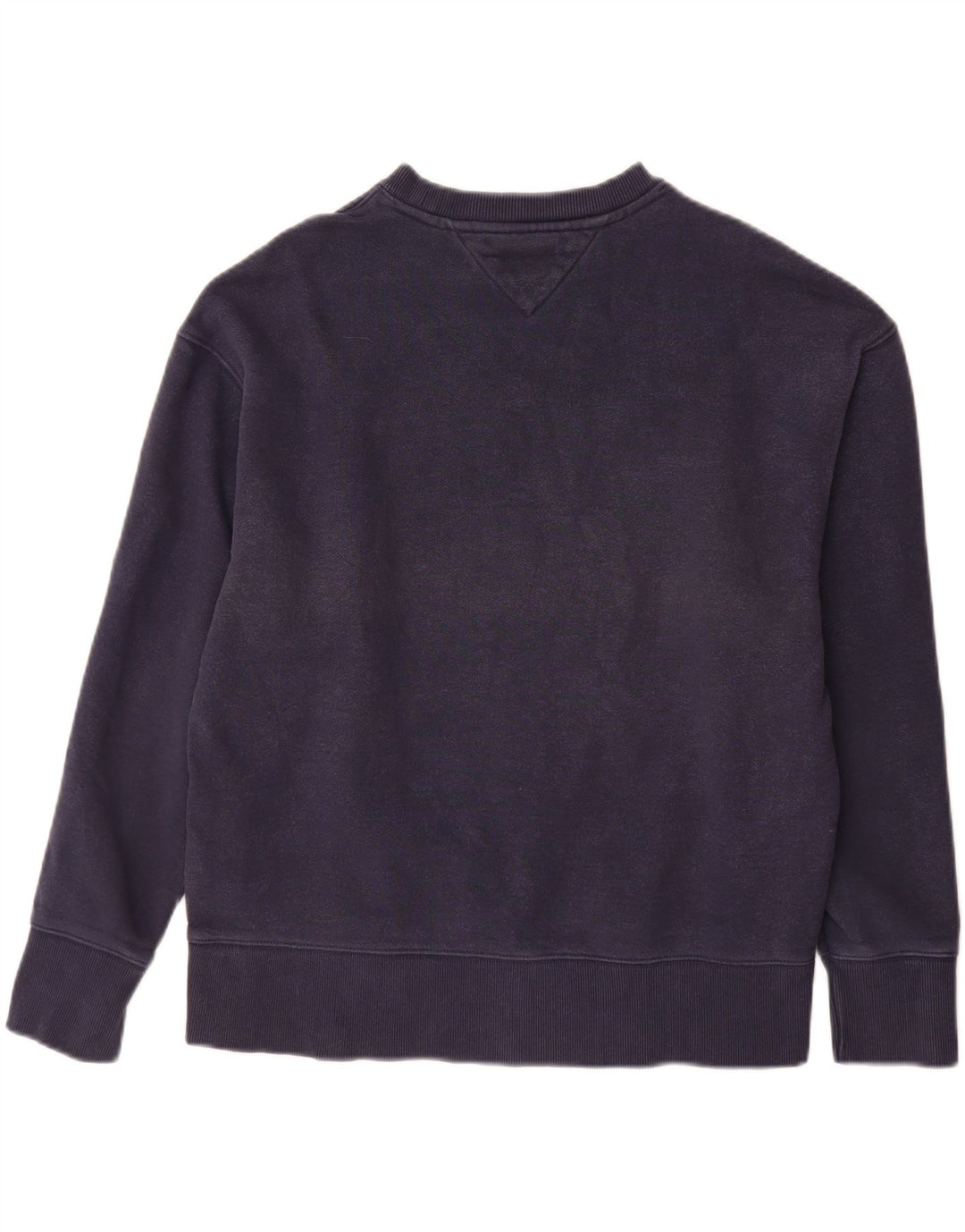 TOMMY HILFIGER Dame Sweatshirt Jumper UK 14 Mellem marineblå bomuld