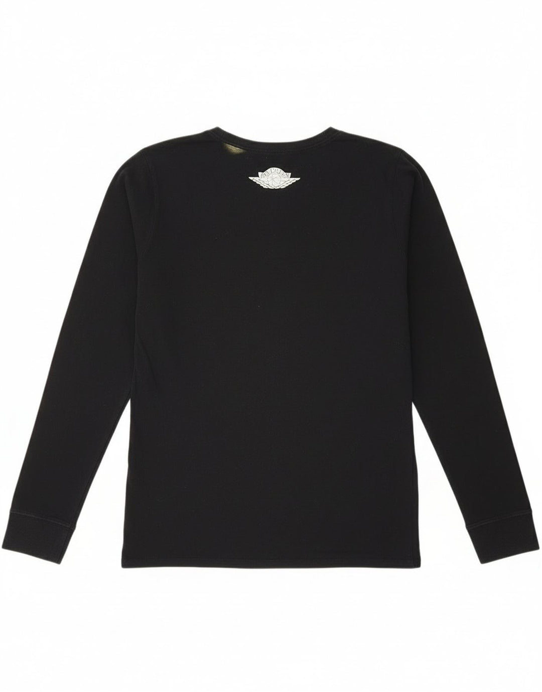 Jordan Herre grafisk top langærmet lille sort bomuld