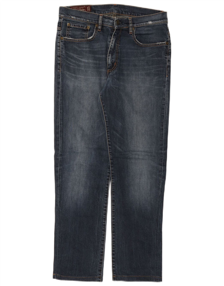 MARLBORO CLASSICS Straight jeans til mænd W33 L29 Marineblå bomuld