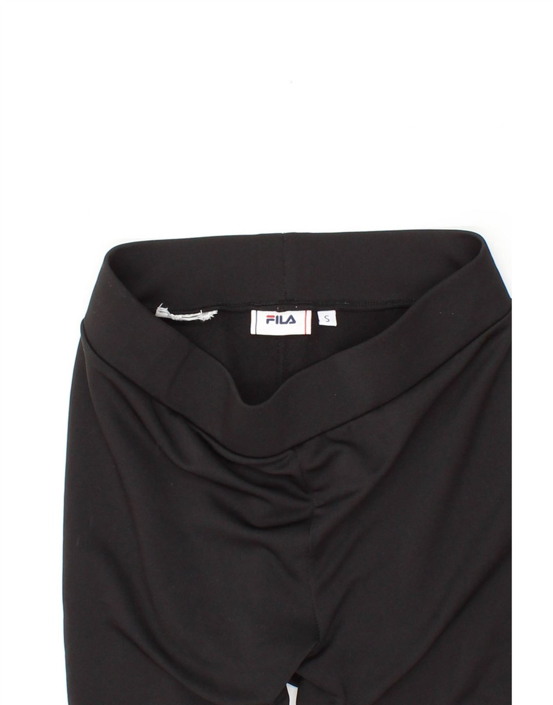 FILA Womens Graphic Leggings UK 8 Small Black Vintage Fila and Second-Hand Fila from Messina Hembry 
