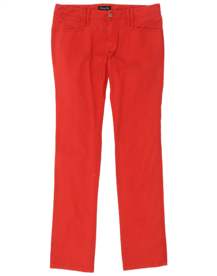 Massimo Dutti Dame Slim Casual Bukser EU 40 Medium W30 L34 Rød