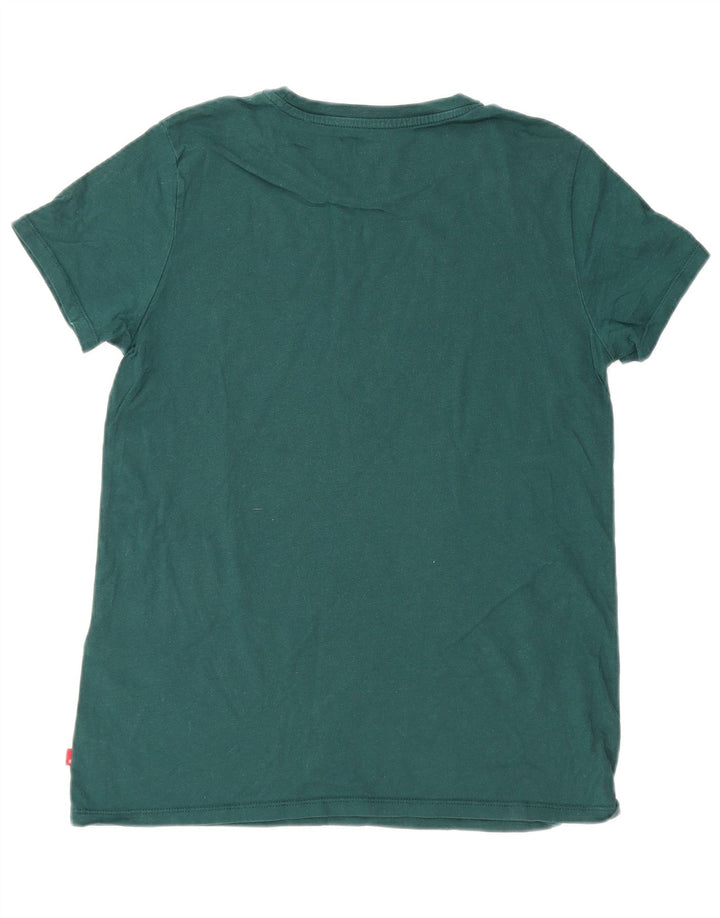 Levi's Herre grafisk T-shirt top mellemgrøn bomuld