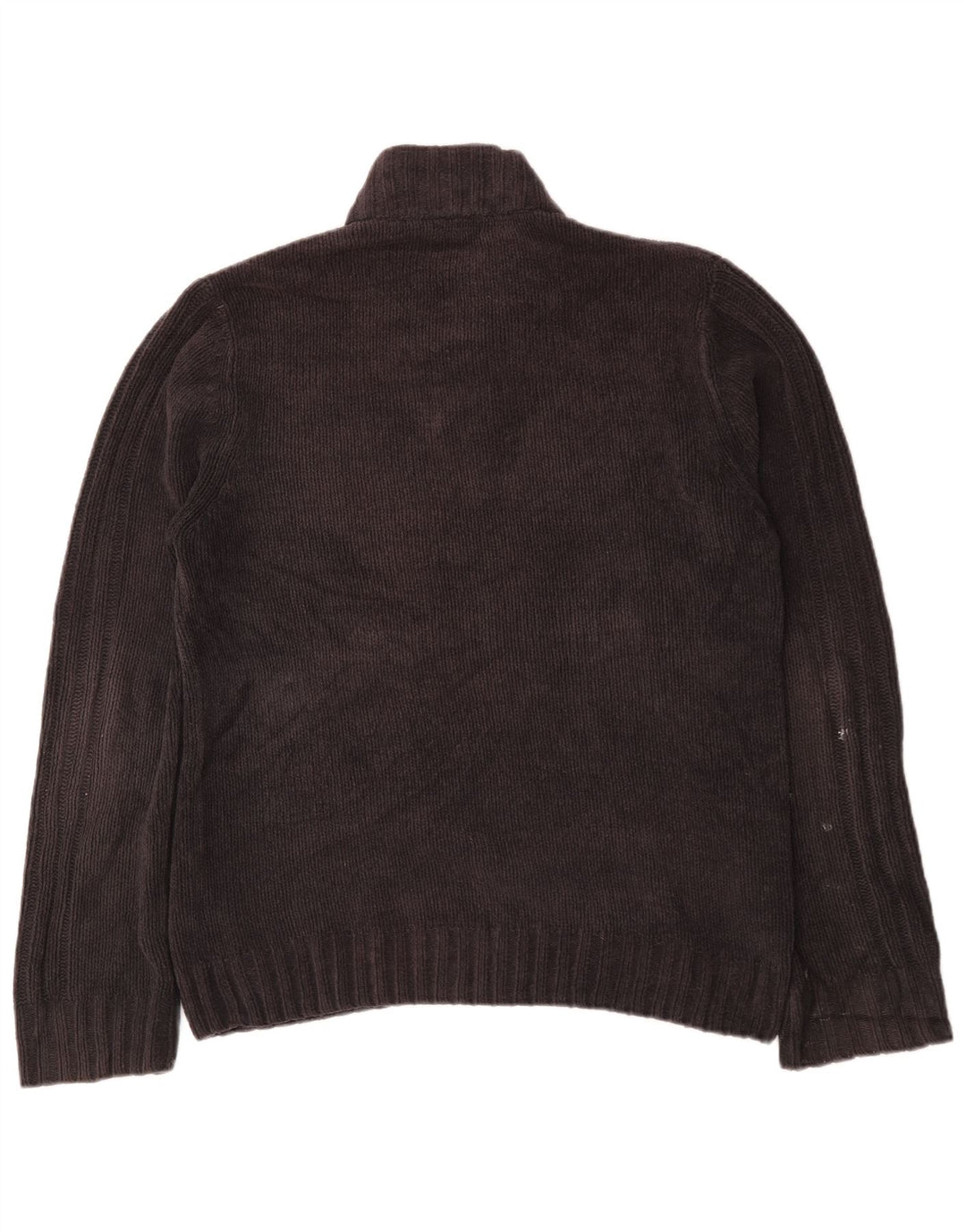 M&Co Herre Button Neck Jumper Sweater Stor Grå Polyester