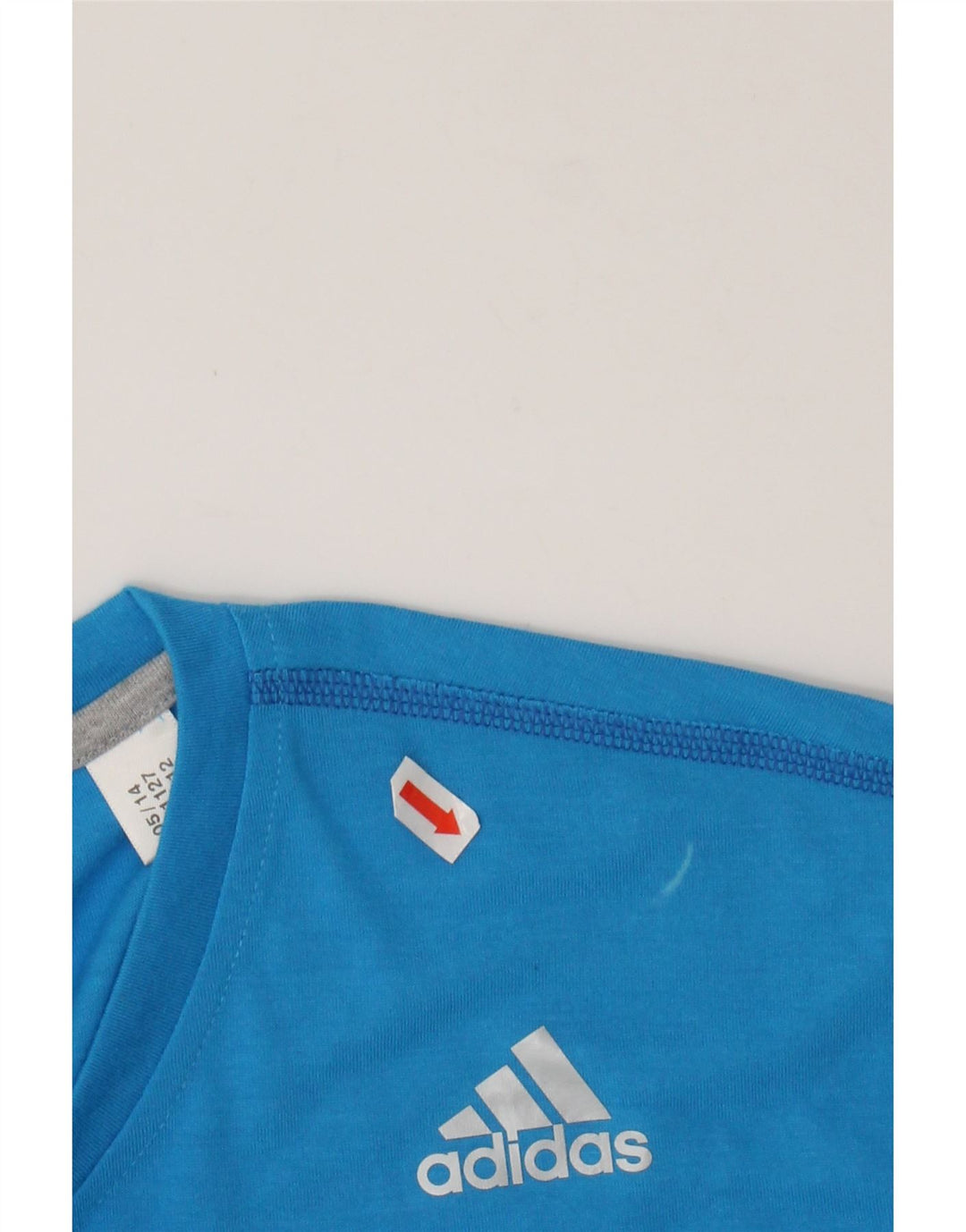 ADIDAS Mens Climalite T-Shirt Top Medium Blue Polyester