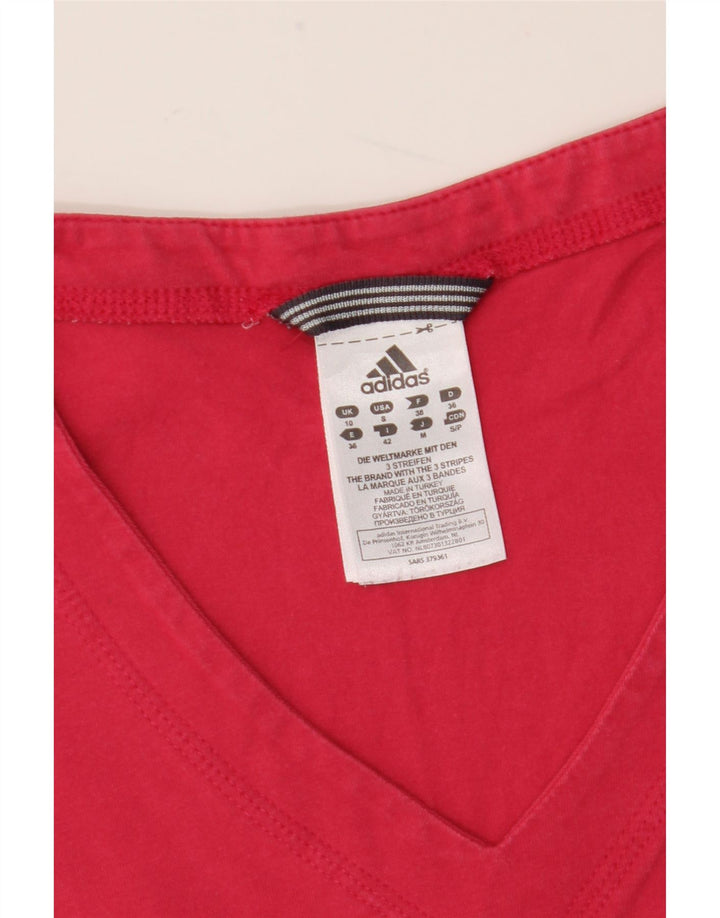 Adidas Damevest Top UK 10 Lille Rød Bomuld
