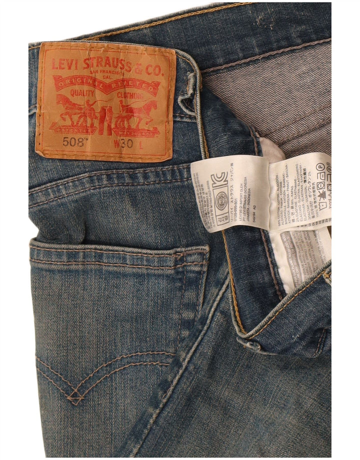 Levi's Herre 508 denimshorts W30 mellemblå bomuld