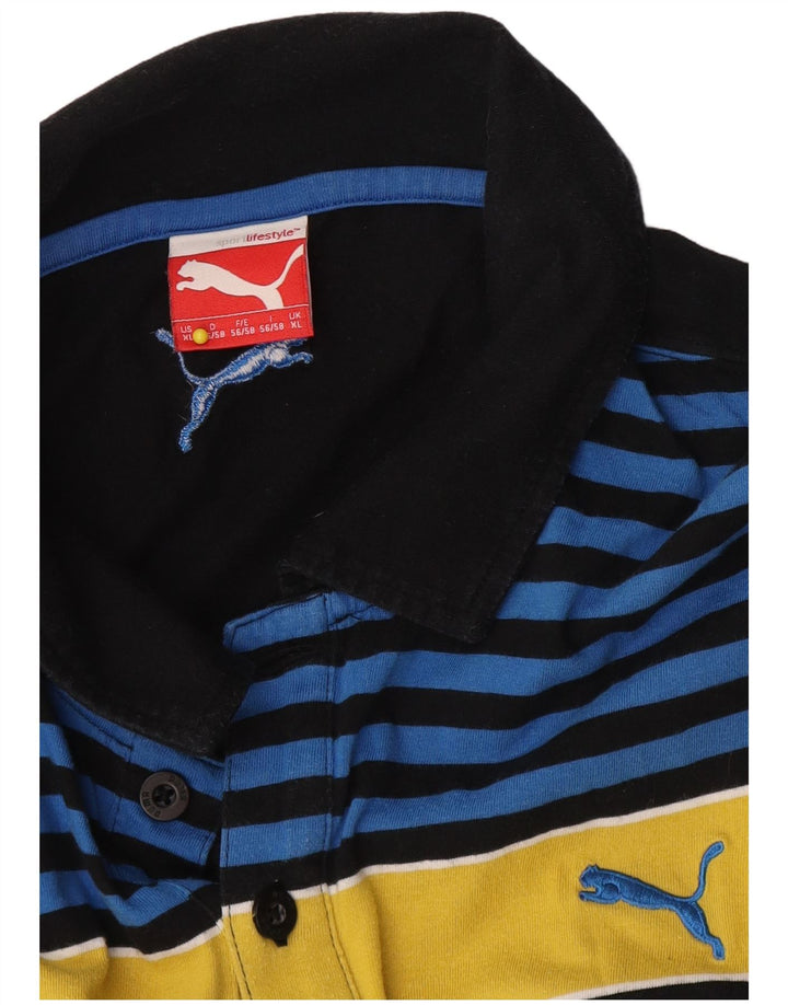 Puma Polo Shirt til mænd XL Sort Colourblock