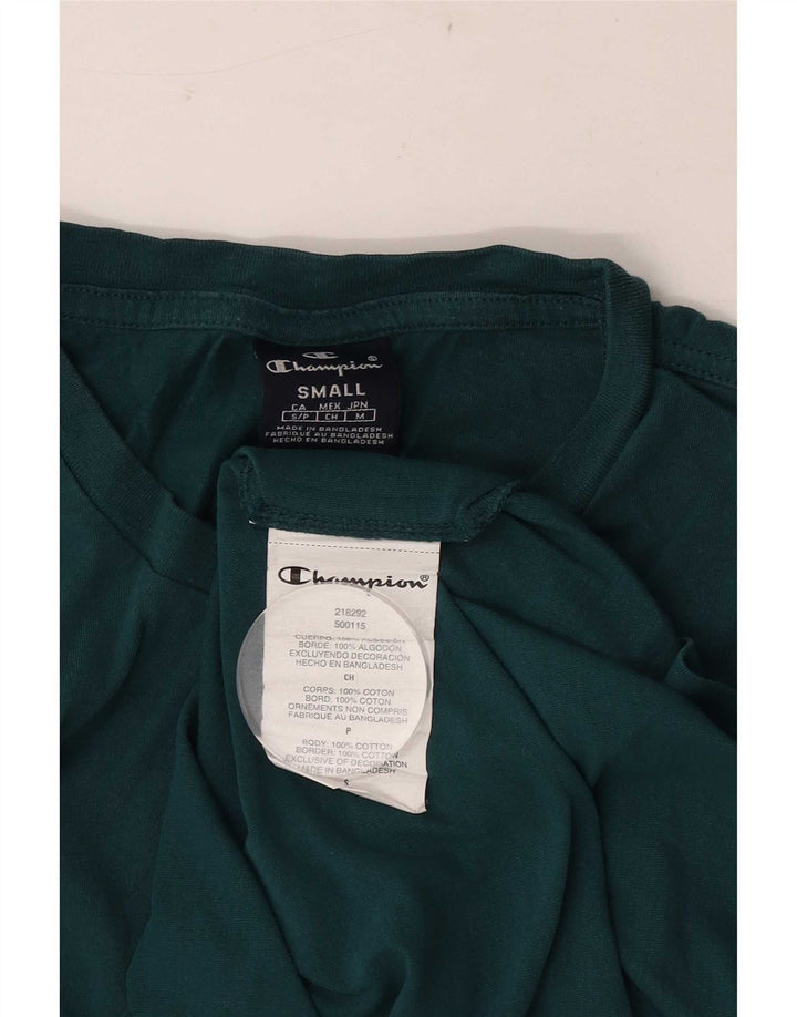 Champion Herre T-Shirt Top Lille Grøn Bomuld