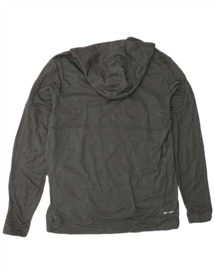 ADIDAS Herre Climawarm hættetrøje XL Grå plettet polyester