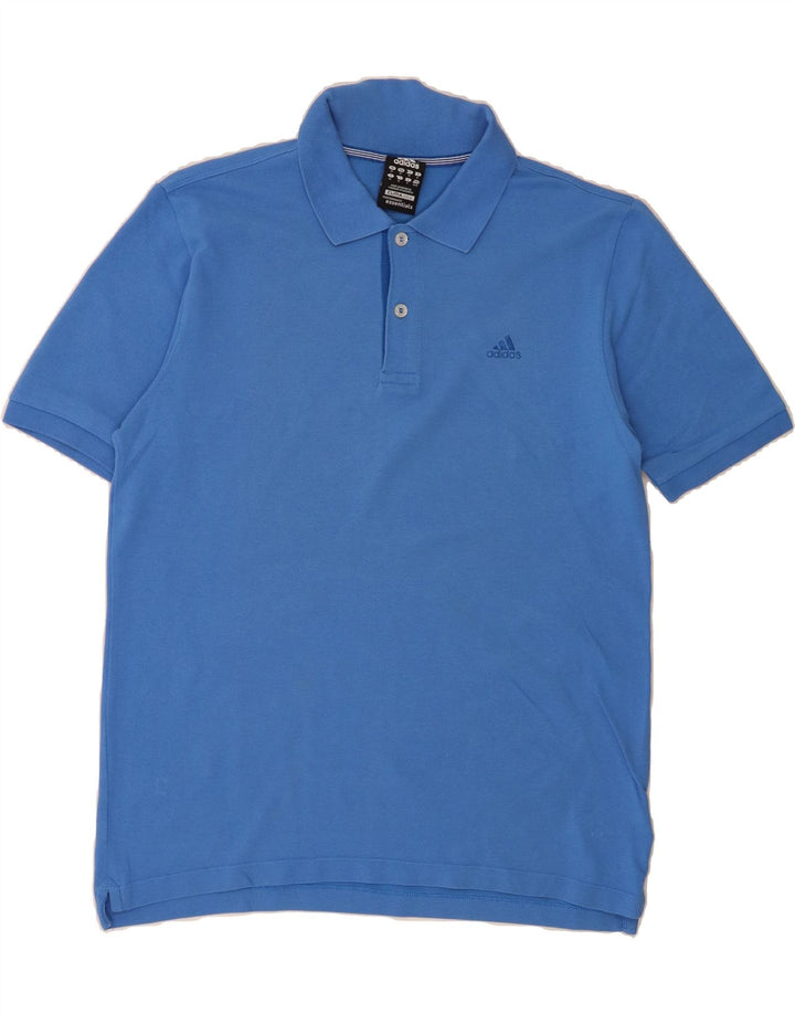 ADIDAS Mens Clima 365 Graphic Polo Shirt Medium Blue Cotton Vintage Adidas and Second-Hand Adidas from Messina Hembry 