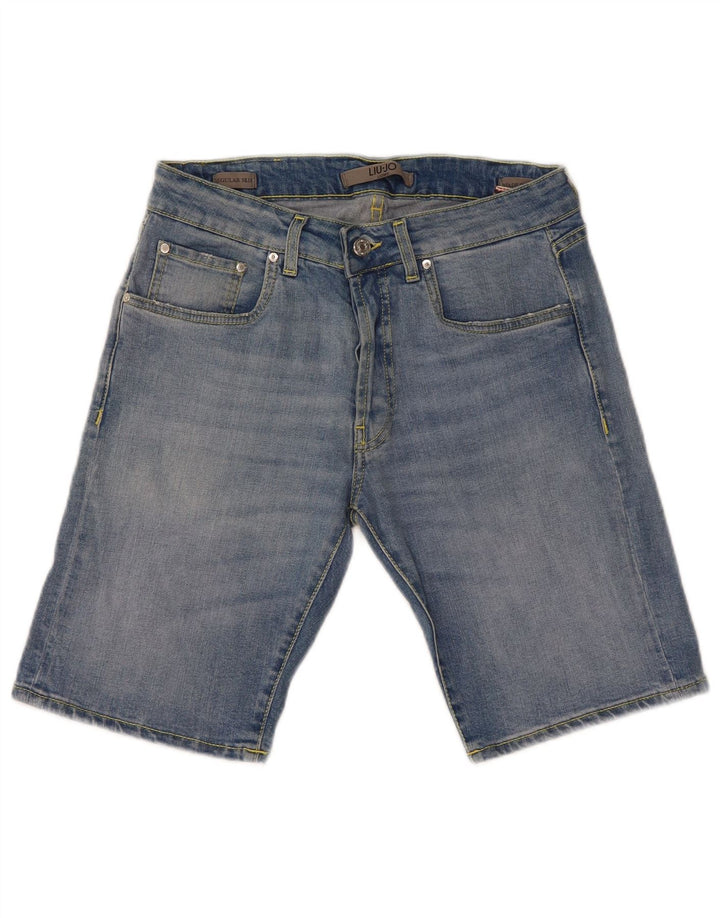 Liu Jo Herre Regular Slim Denim Shorts W32 Medium Blue Bomuld