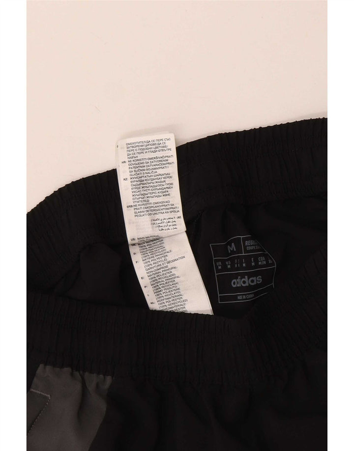 Adidas Herre grafiske sportsshorts Medium Sort Colourblock Polyester