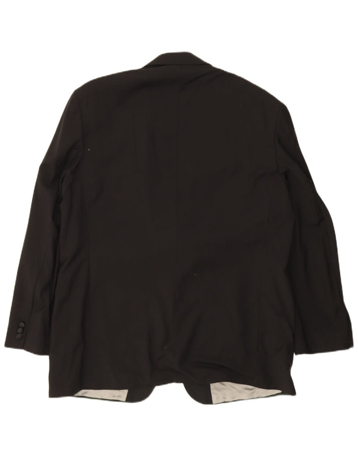 Marks & Spencer Herre 2-knaps blazerjakke UK 42 XL Sort New Wool