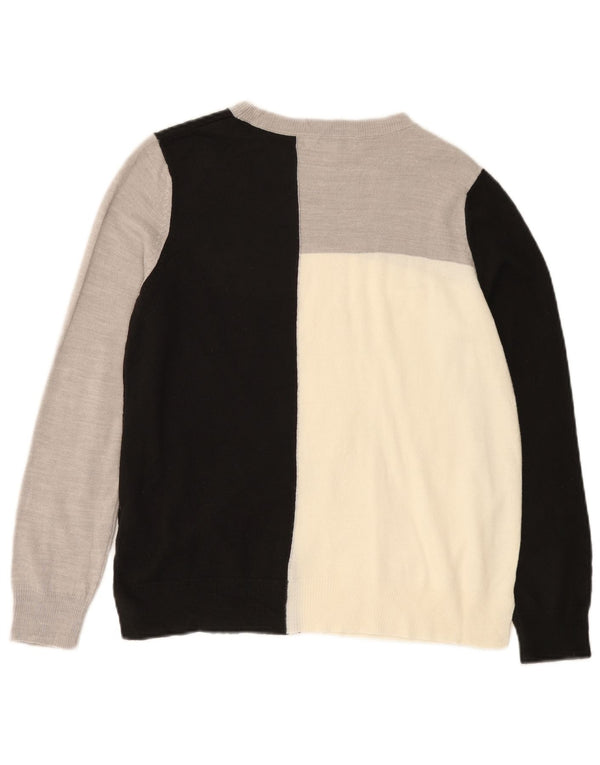 Marks & Spencer Dame Boat Neck Jumper Sweater UK 10 Small Grey