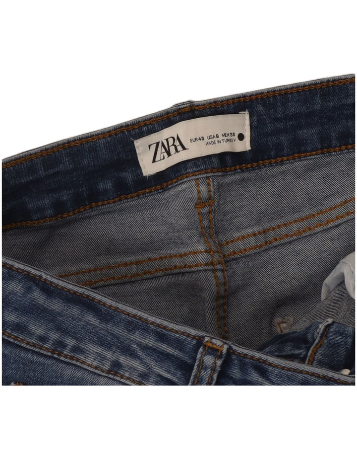 Zara Dame Flared Jeans EU 40 Medium W30 L30 Blå