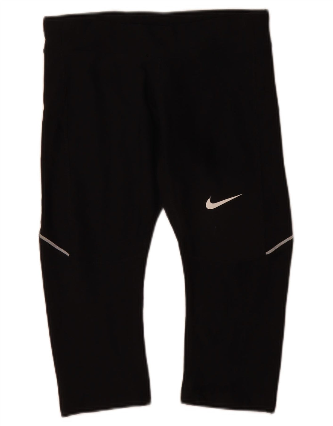 Nike Dame Dri Fit Capri Leggings UK 4 XS Sort Polyester
