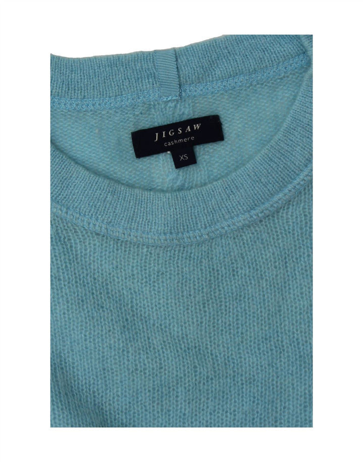 JIGSAW Womens Crew Neck Jumper Sweater UK 6 XS Blue Vintage Jigsaw and Second-Hand Jigsaw from Messina Hembry 