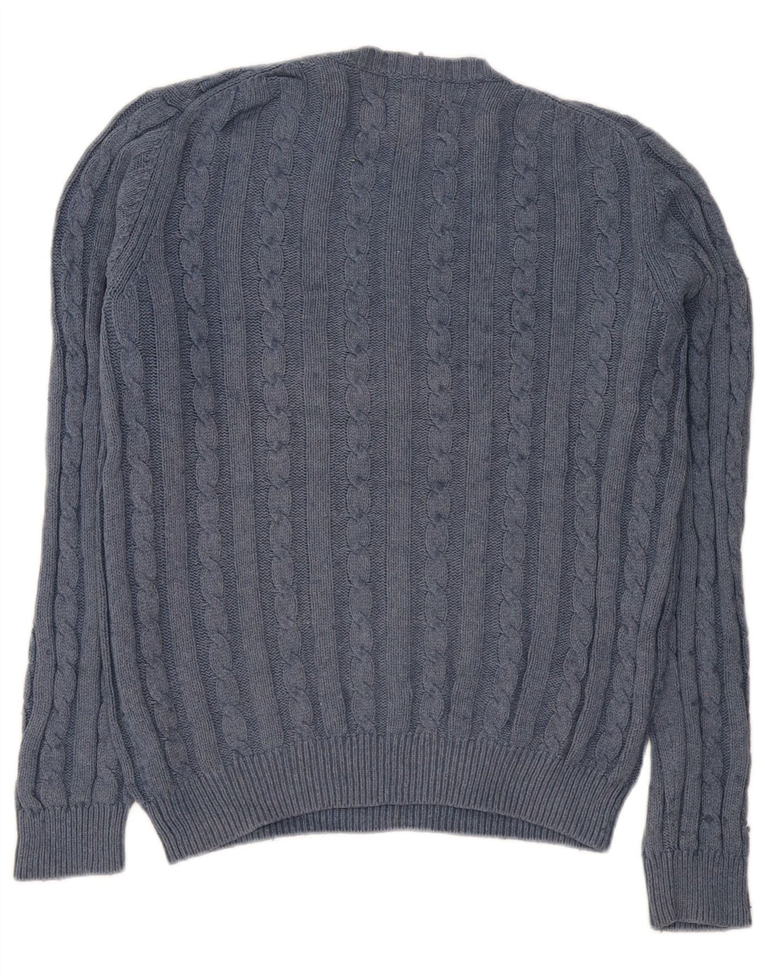 Farah Herre rund hals sweater lille marineblå bomuld