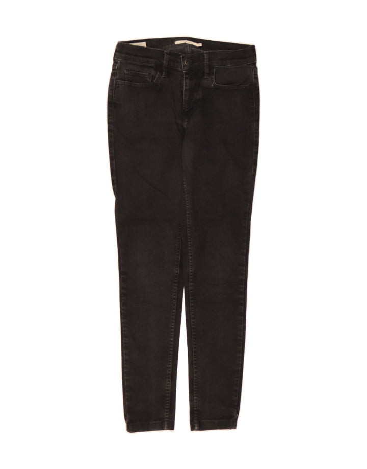 LEVI'S Womens 710 Super Skinny Jeans  W27 L28 Grey Cotton Vintage Levi's and Second-Hand Levi's from Messina Hembry 