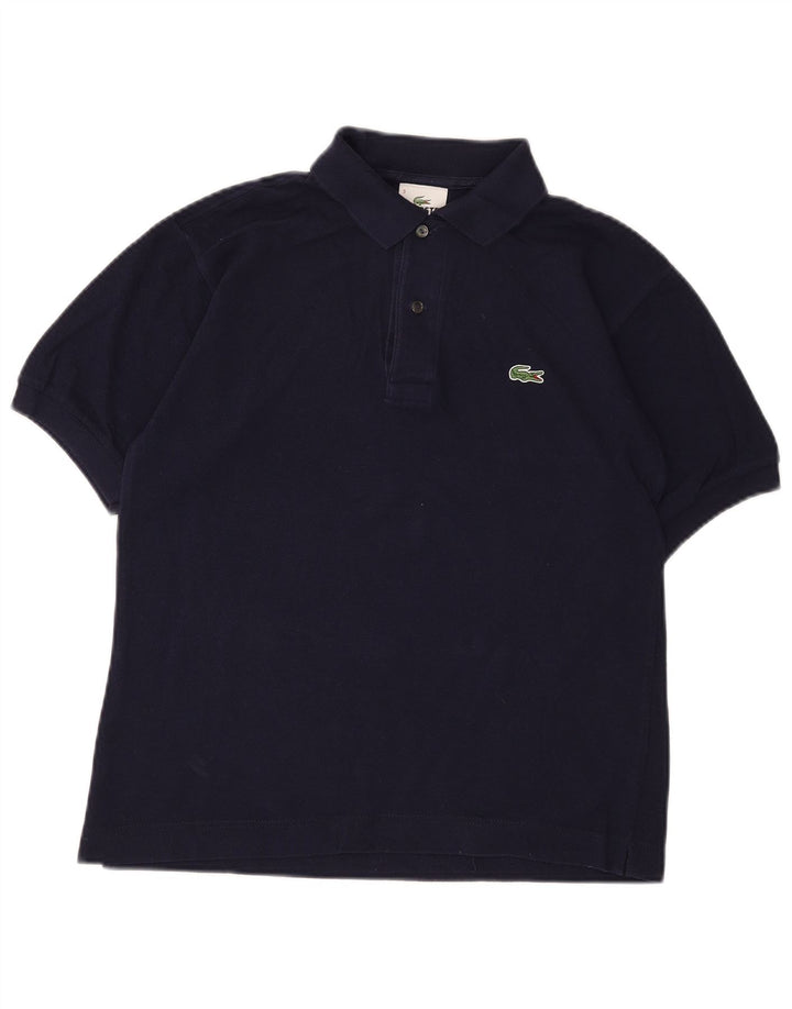 LACOSTE Mens Polo Shirt Size 3 Small Navy Blue