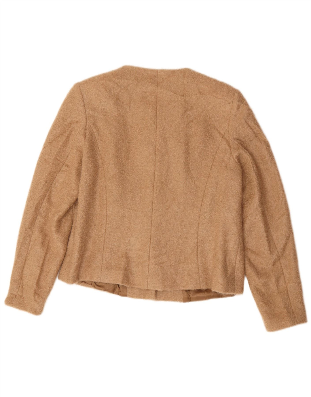 Vintage dame 5-knaps blazerjakke UK 14 Medium Beige