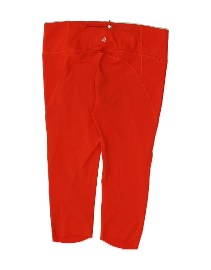 ATHLETA Womens Capri Leggings UK 10 Small  Red Polyester Vintage Athleta and Second-Hand Athleta from Messina Hembry 