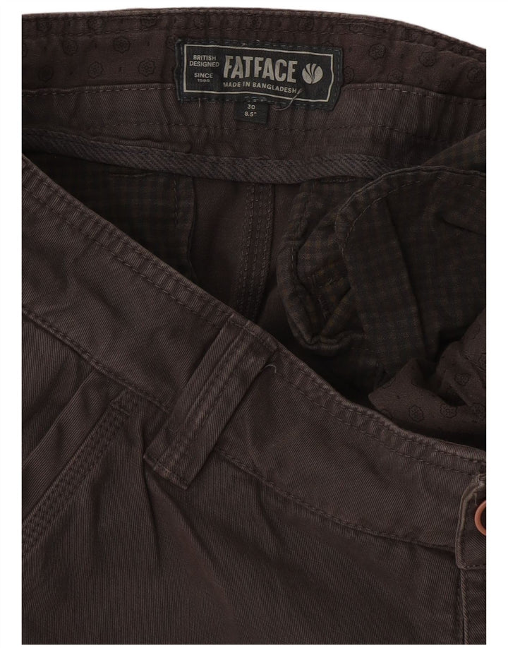 Fat Face Herre Chino Shorts W30 Medium Grey Bomuld