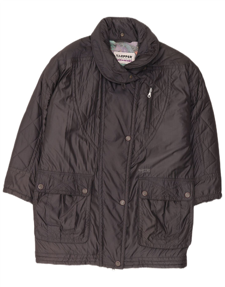 KLEPPER Gore-Tex oversized polstret frakke til kvinder EU 38 mellemgrå polyamid