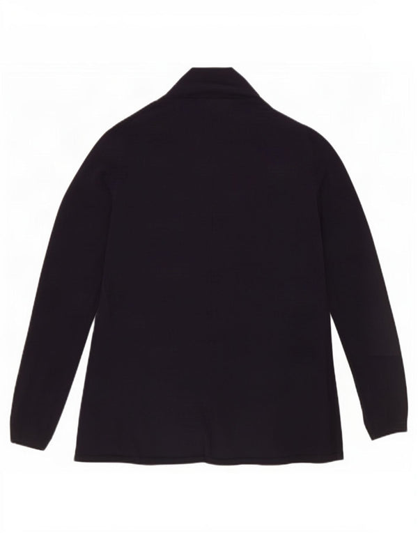 Zara Womens Open Cardigan Sweater UK 10 Small Navy Blue