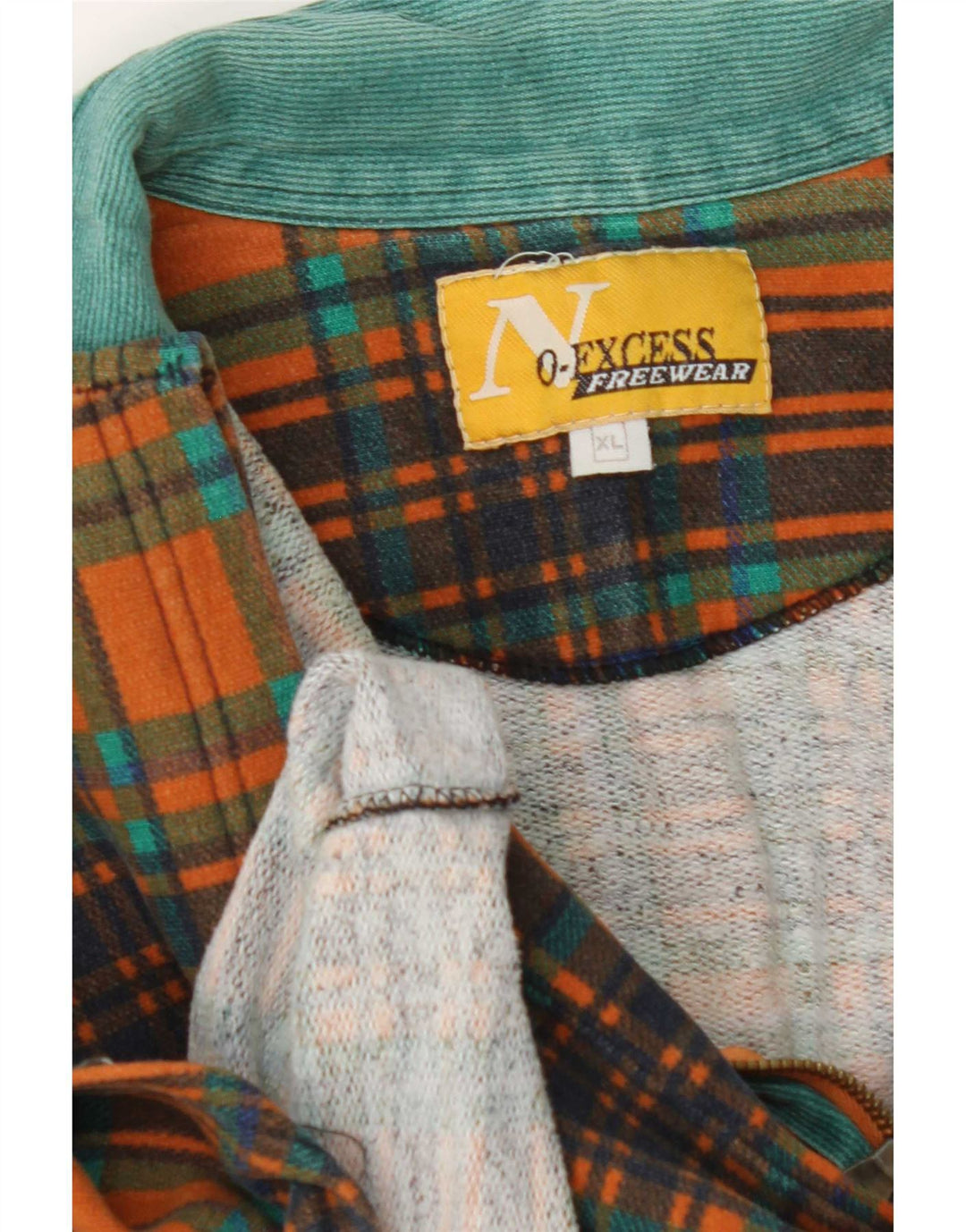 Vintage herre polo-hals sweatshirt jumper XL orange ternet