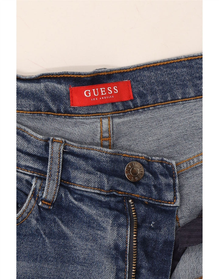 GUESS Womens Distressed Slim Jeans W28 L26 Blue Cotton Vintage Guess and Second-Hand Guess from Messina Hembry 