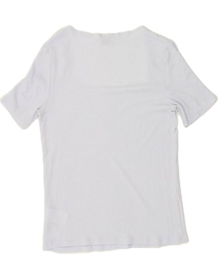 SCOTCH & SODA Womens T-Shirt Top UK 8 Small Blue Cotton | Vintage Scotch & Soda | Thrift | Second-Hand Scotch & Soda | Used Clothing | Messina Hembry 
