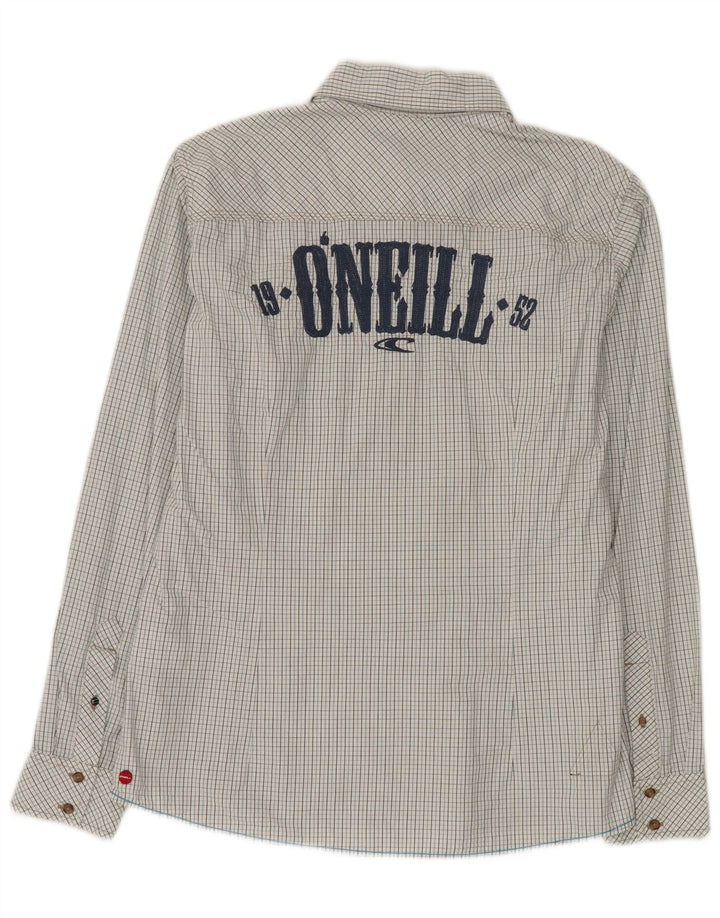 O'Neill Herre Grafisk Slim Fit skjorte Medium blå ternet bomuld