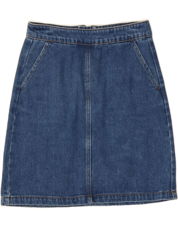 WAREHOUSE Womens Denim Skirt US 6 Medium W26  Blue Vintage Warehouse and Second-Hand Warehouse from Messina Hembry 