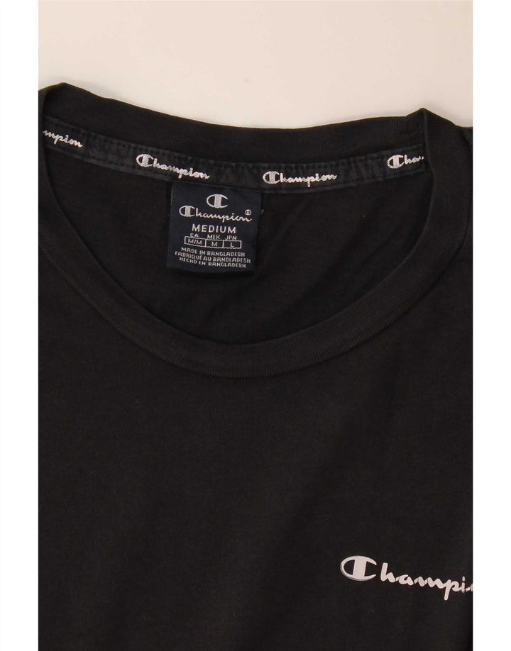 Champion Herre T-Shirt Top Medium Sort