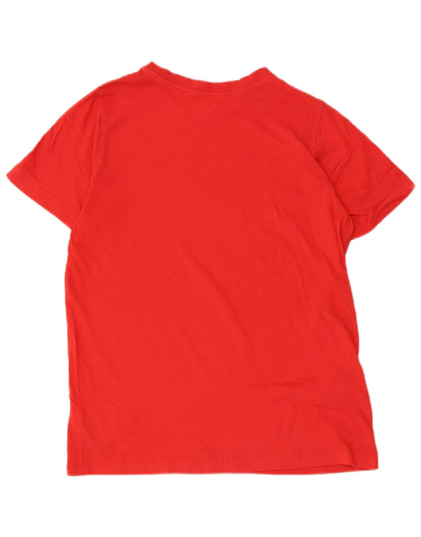 Nike piger grafisk t-shirt top 13-14 år XL rød bomuld
