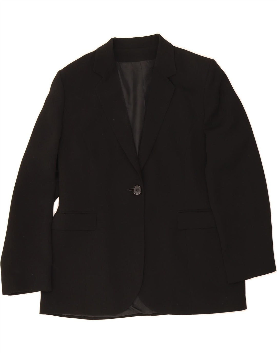 MAX PIERRE Womens 1 Button Blazer Jacket UK 16 Large Black Vintage Max Pierre and Second-Hand Max Pierre from Messina Hembry 