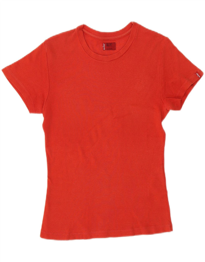 LEVI'S Womens T-Shirt Top UK 10 Small Red Cotton Vintage Levi's and Second-Hand Levi's from Messina Hembry 