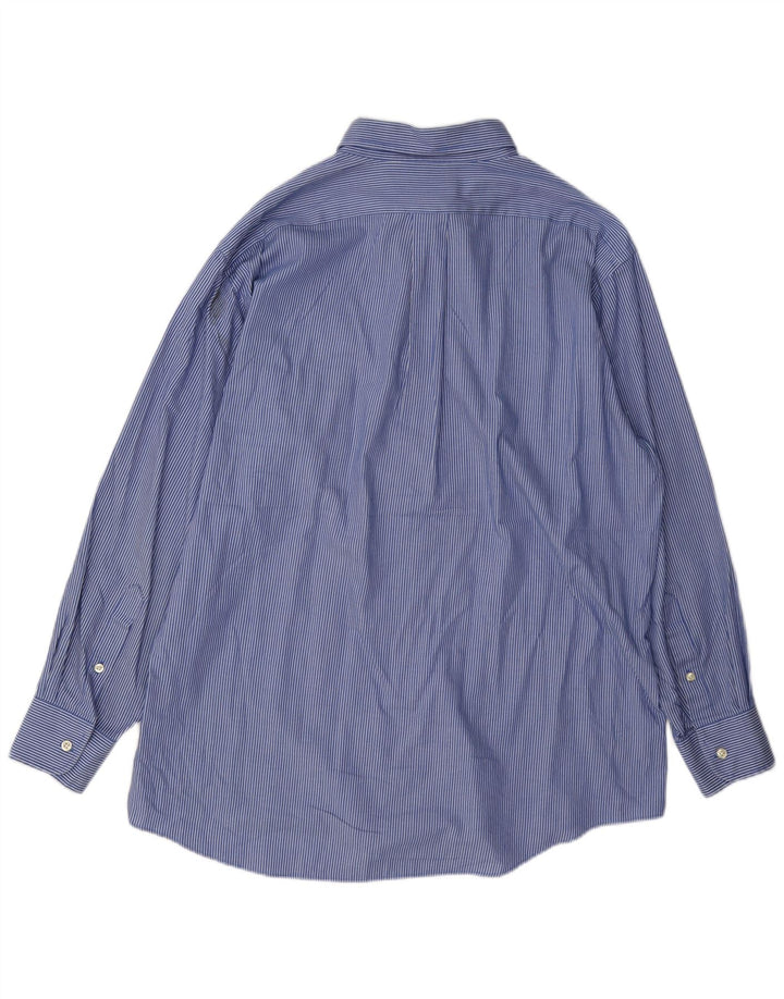 Chaps Herreskjorte str. 16 1/2 Large Blue Pinstripe Cotton
